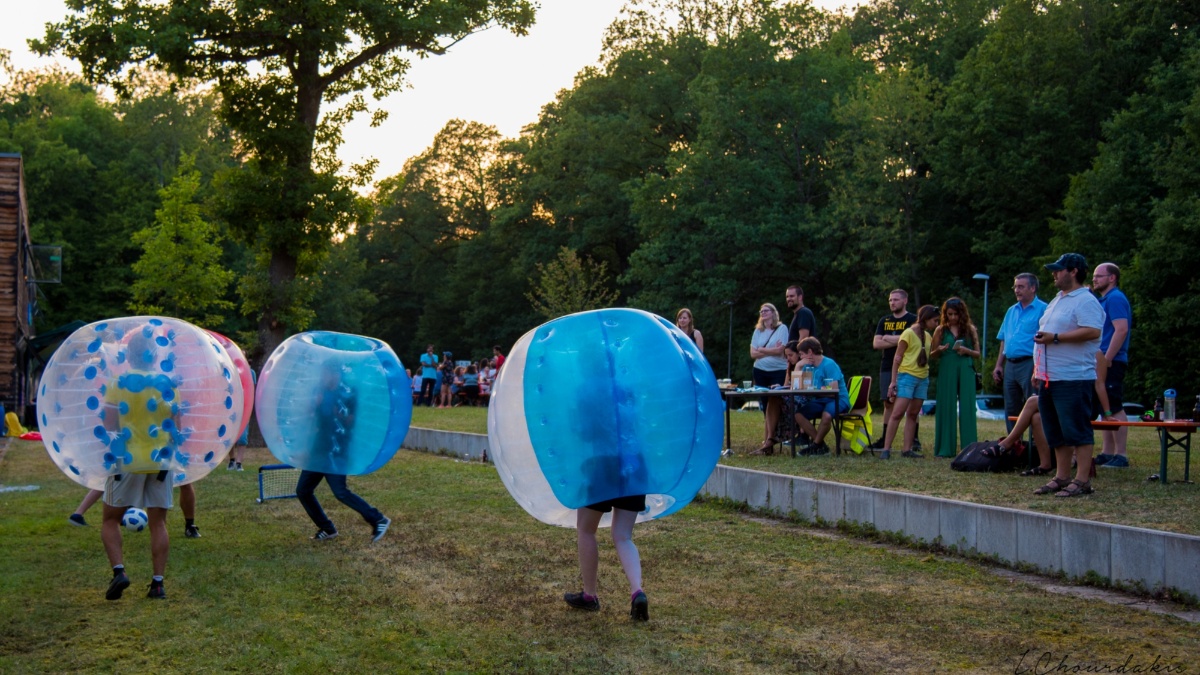 Bubble Soccer at M.Sc. WASTE Summer Party