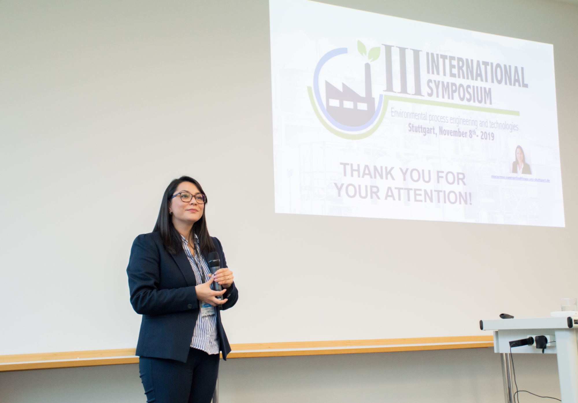 Macarena San Martín at III International M.Sc. WASTE Symposium